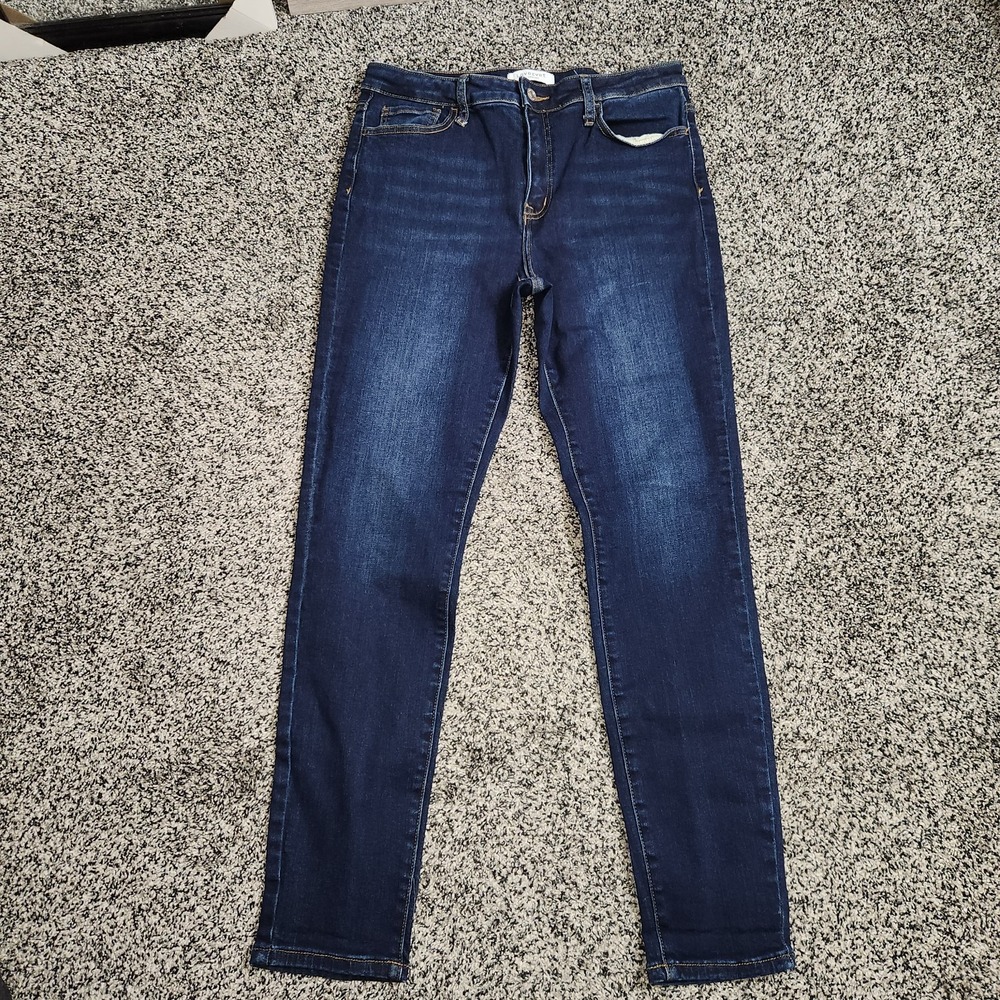 Lovervet By Vervet Hi Rise Skinny Jeans Darkwash Stretch Women 31x31 Modern Chic